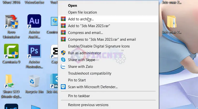 Chọn Open file Location