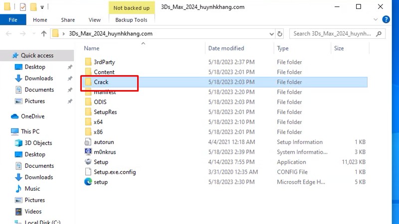 3Ds Max 2024: Hướng Dẫn Cài Đặt Bằng Video 17 Vào thư mục kích hoạt dùng thử như hình