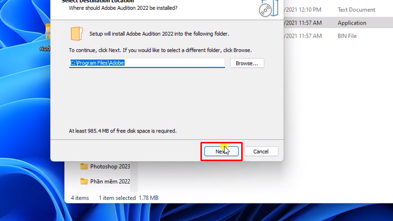 Adobe Audition 2022 Cách cài đặt đơn giản nhất 12 bấm Next