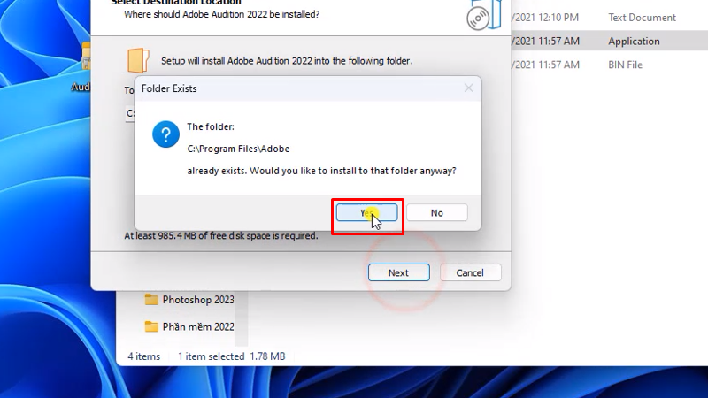 Adobe Audition 2022 Cách cài đặt đơn giản nhất 13 bấm Yes