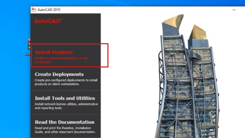 Autocad 2010 Full Crack: Hướng Dẫn Bạn Cài Đặt 12 Bấm vào Install Products