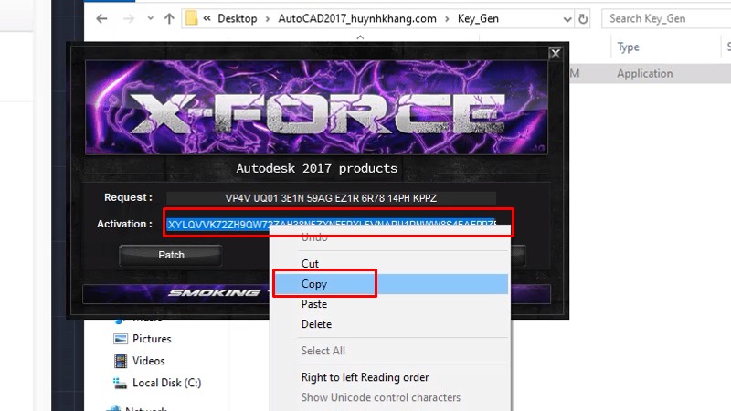 Tải AutoCad 2017 Và Hướng Dẫn Setup Chi Tiết 30 Copy Activation như hình