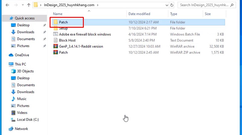 Adobe InDesign 2025: Hướng Dẫn Cài Rất Dễ 14 Vào thư mục Patch
