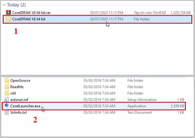 Mở file đã giải nén và chạy tệp cài đặt