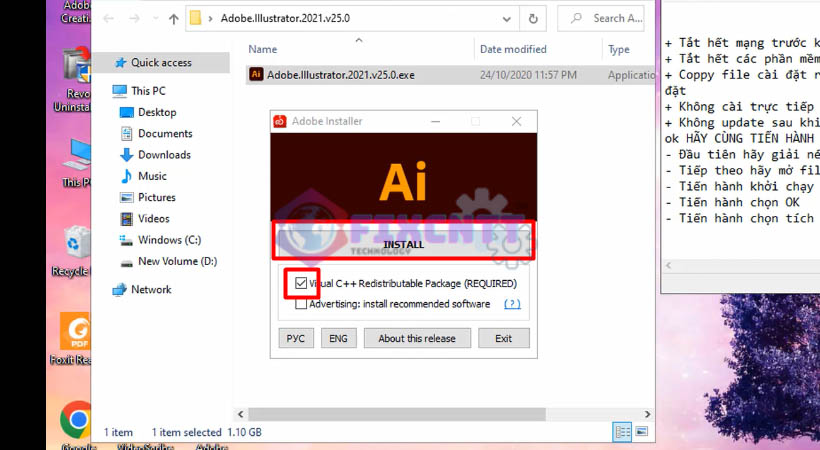 cài Adobe Illustrator 2021