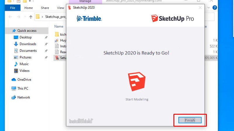 Sketchup 2020: Chỉ Bạn Cài Đặt Chi Tiết 13 Bấm Finish