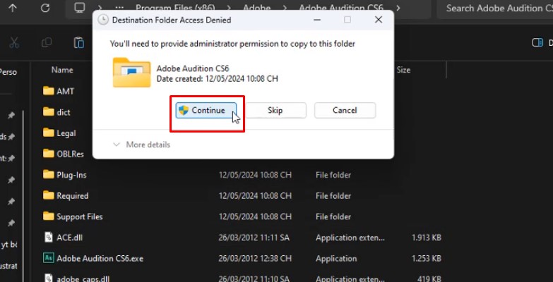 Adobe Audition CS6 Hướng Dẫn Cài Đặt Chi Tiết 22 bấm vào continue và hoàn tất quá trinh cài đặt